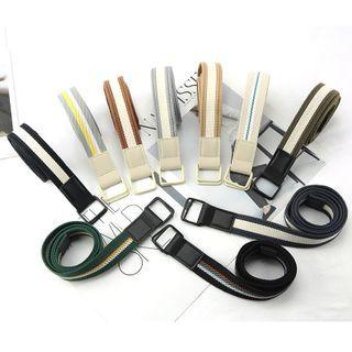 Color Block Canvas Belt