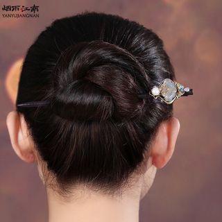 Retro Faux Pearl Gemstone Hair Stick