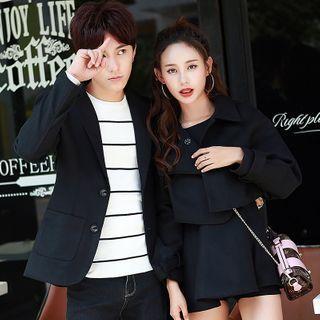 Couple Matching Coat / Buttoned Cape