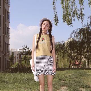 Rose Printed Tank Top