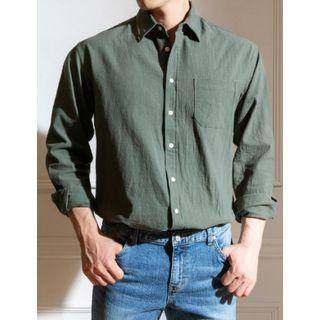 Pocket-front Basic Shirt