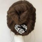 Twill Heart Hair Clip As Shown In Figure - One Size