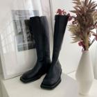 Square-toe Tall Riding Boots