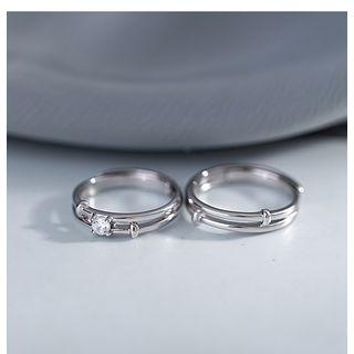 925 Sterling Silver Cz Ring / Set