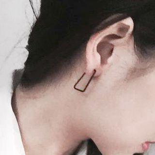 Rectangle Hoop Earrings