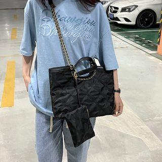 Set: Nylon Crossbody Bag + Clutch Set Of 2 - Crossbody Bag & Clutch - Black - One Size