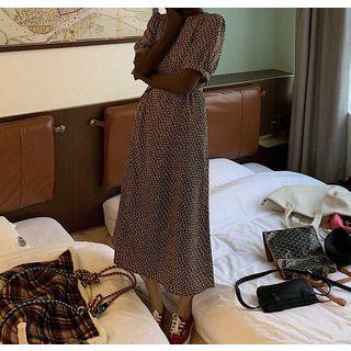 Long-sleeve Plain T-shirt / Floral Dress