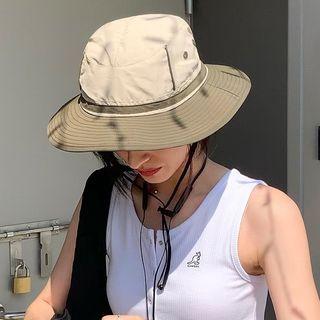 Two-tone Drawstring Sun Hat