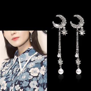 Jewelry-drop Rhinestone Earrings