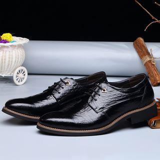 Pointed Genuine Leather Oxfords