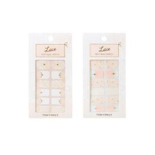 Tony Moly - Lace Self Nail Patch #02 Pink Flower