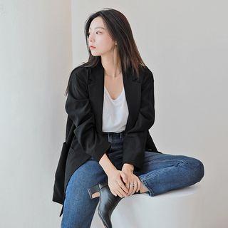 [lovb] Single-breasted Basic Blazer