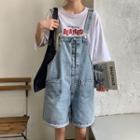 Denim Loose-fit Jumper Shorts