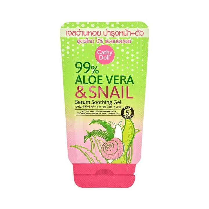 Cathy Doll - 99% Aloe Vera & Snail Serum Soothing Gel 10g 10g