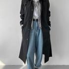 Plain Loose-fit Mac Coat