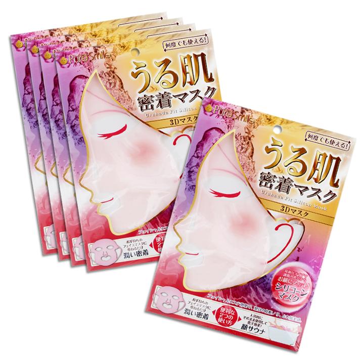Sun Smile - Pure Smile Uruhada Fit Silicon Mask (pink) 5 Pcs