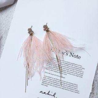 Feather Fringed Earring