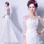 Lace Flower Wedding Dress