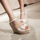 Bow Wedge Sandals
