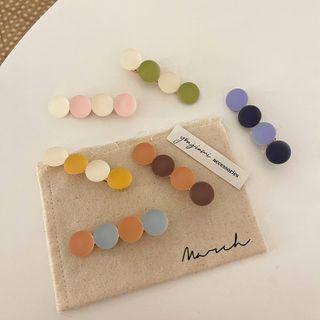 Matte Disc Plastic Hair Clip
