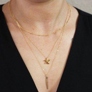 Star Multi-chain Necklace