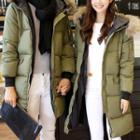 Couple Matching Furry Trim Hooded Padded Coat