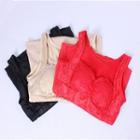 Fleece Lined Lace Padded Tank Top