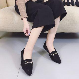 Buckled Pointed Loafers