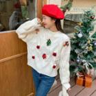 Christmas Themed Embellished Sweater