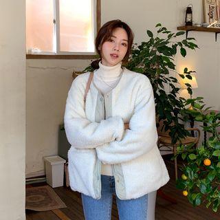Round-neck Reversible Padded Jacket