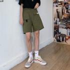 Cargo Shorts Pocket High-waist Pants