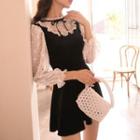 Puff-sleeve Eyelet Lace Swimdress