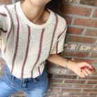 Short-sleeve Stripe Summer Sweater
