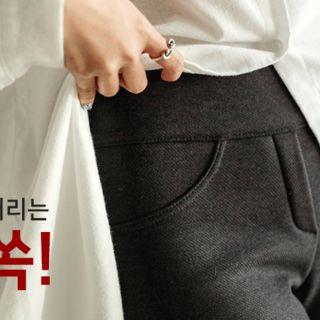 Wide Waist-band Paneled Skinny Pants