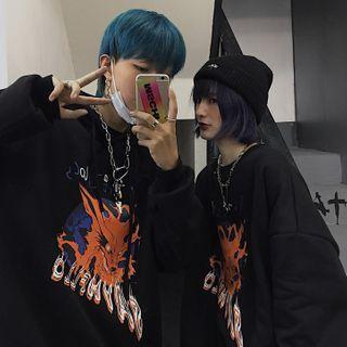 Wolf Print Pullover / Hoodie