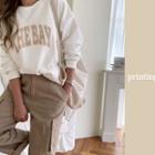 The Bay Letter Sweatshirt Ivory - One Size