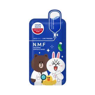 Mediheal - N.m.f Aquaring Ampoule Mask Set 10pcs (line Friends Edition) 27ml X 10pcs