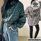 Tall Size Printed Check Shirt