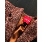 M Lange Wool Blend Jacket Brick - One Size