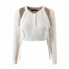 Mock Two Piece Crop Sweater