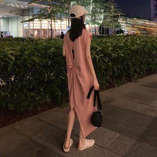 Open-back Sleeveless T-shirt Dress