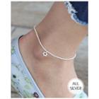 Star-charm Silver Ball-chain Anklet