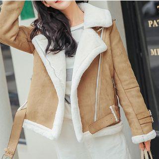 Fleece-lining Notched-lapel Jacket