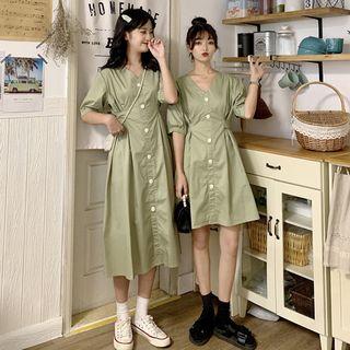 Bow Lace-up Cropped / Long Dress