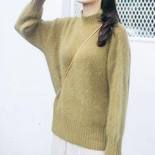 Fluffy Turtleneck Sweater