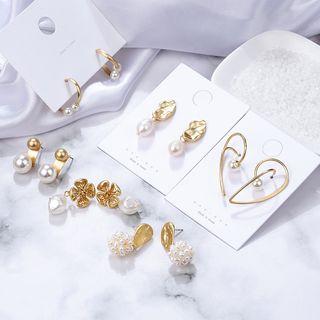 Faux-pearl Earring (various Design)