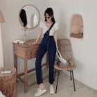 One-shoulder Straight Leg Jumper Jeans