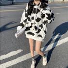 Cow Hoodie Black & White - One Size