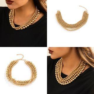 Bead Layered Alloy Choker