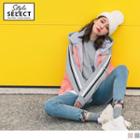 Drop Shoulder Mock Two Piece Pullover